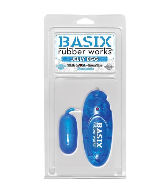 TengoQueProbarlo Basix Rubber Works  Jelly Egg - Color Azul BASIX RUBBER WORKS  Huevos Vibradores Control Remoto