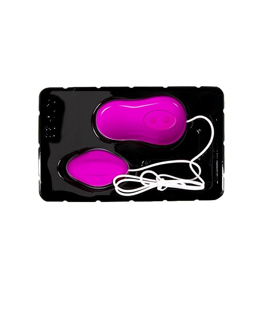 TengoQueProbarlo Huevo Vibrador Avery Color Rosa y Blanco PRETTYLOVE  Huevos Vibradores Control Remoto