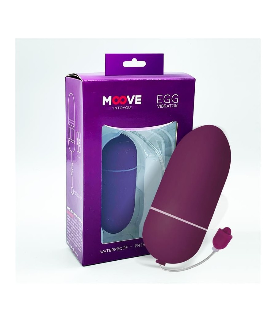 TengoQueProbarlo Huevo Vibrador 10 Funciones Dark Purple MOOVE  Huevos Vibradores Control Remoto