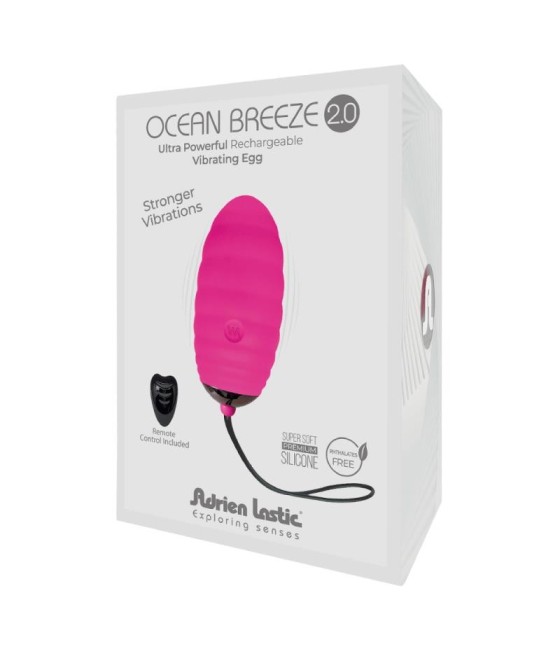 Huevo Vibrador con Control Remoto Ocean Breeze 2.0 Rosa