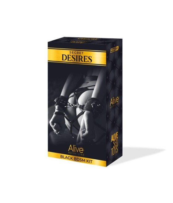 TengoQueProbarlo Secret Desires Black Kit de 8 Piezas BDSM ALIVE  Juegos Eróticos Parejas
