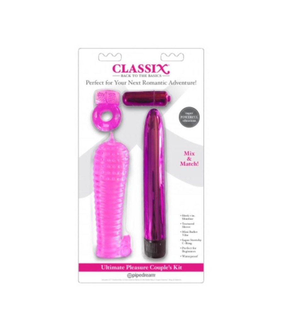 TengoQueProbarlo Kit para Parejas Ultimate Pleasure Rosa CLASSIX  Juegos Eróticos Parejas