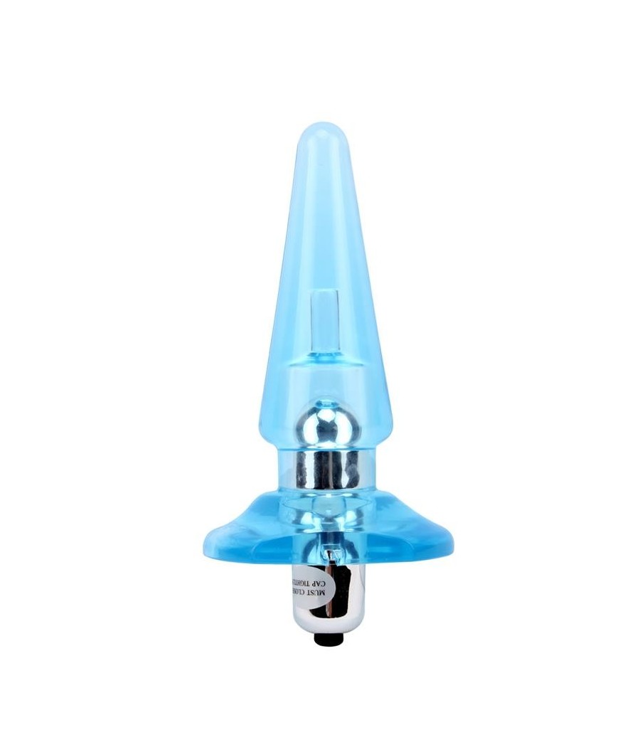 TengoQueProbarlo Plug Anal con Vibracion Nicoles 12.5 x 3.2 cm Azul CHISA  Plugs Eróticos