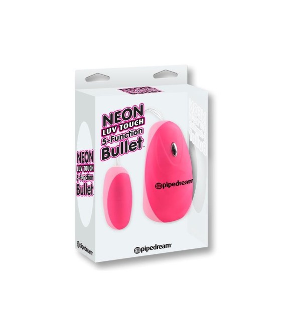 Neon Balla Vibradora 5 Funciones Luv Touch Rosa