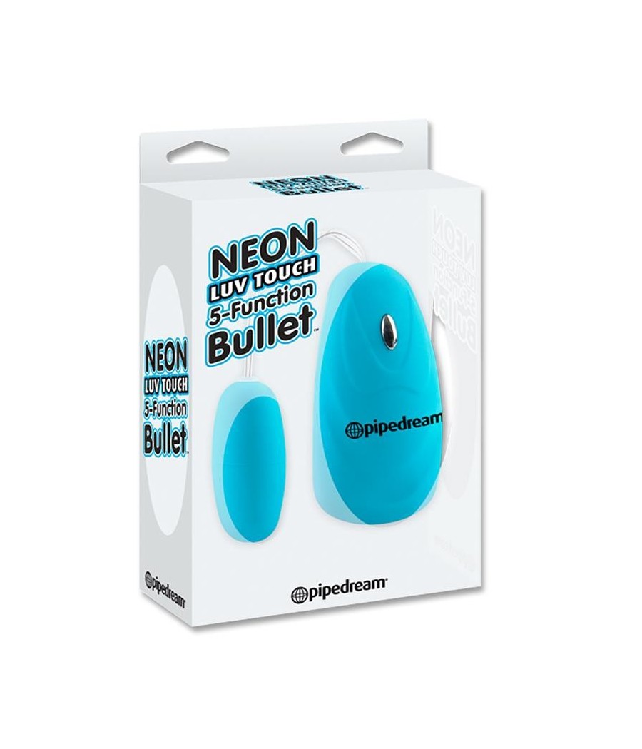 TengoQueProbarlo Neon Bala Vibradora 5 Funciones Luv Touch Azul NEON  Balas Vibradoras
