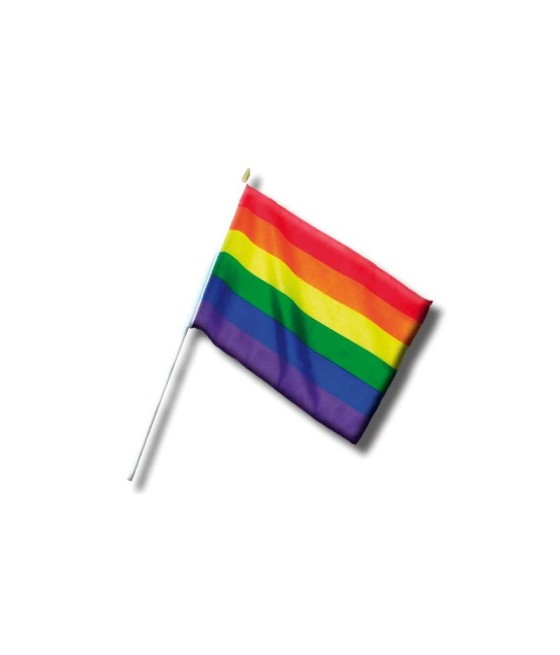 TengoQueProbarlo Banderin Peque?o con Bandera LGBT+ 30 cm DIVERTY SEX  LGBT