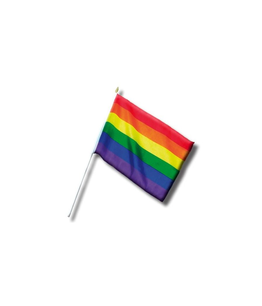 TengoQueProbarlo Banderin Peque?o con Bandera LGBT+ 30 cm DIVERTY SEX  LGBT
