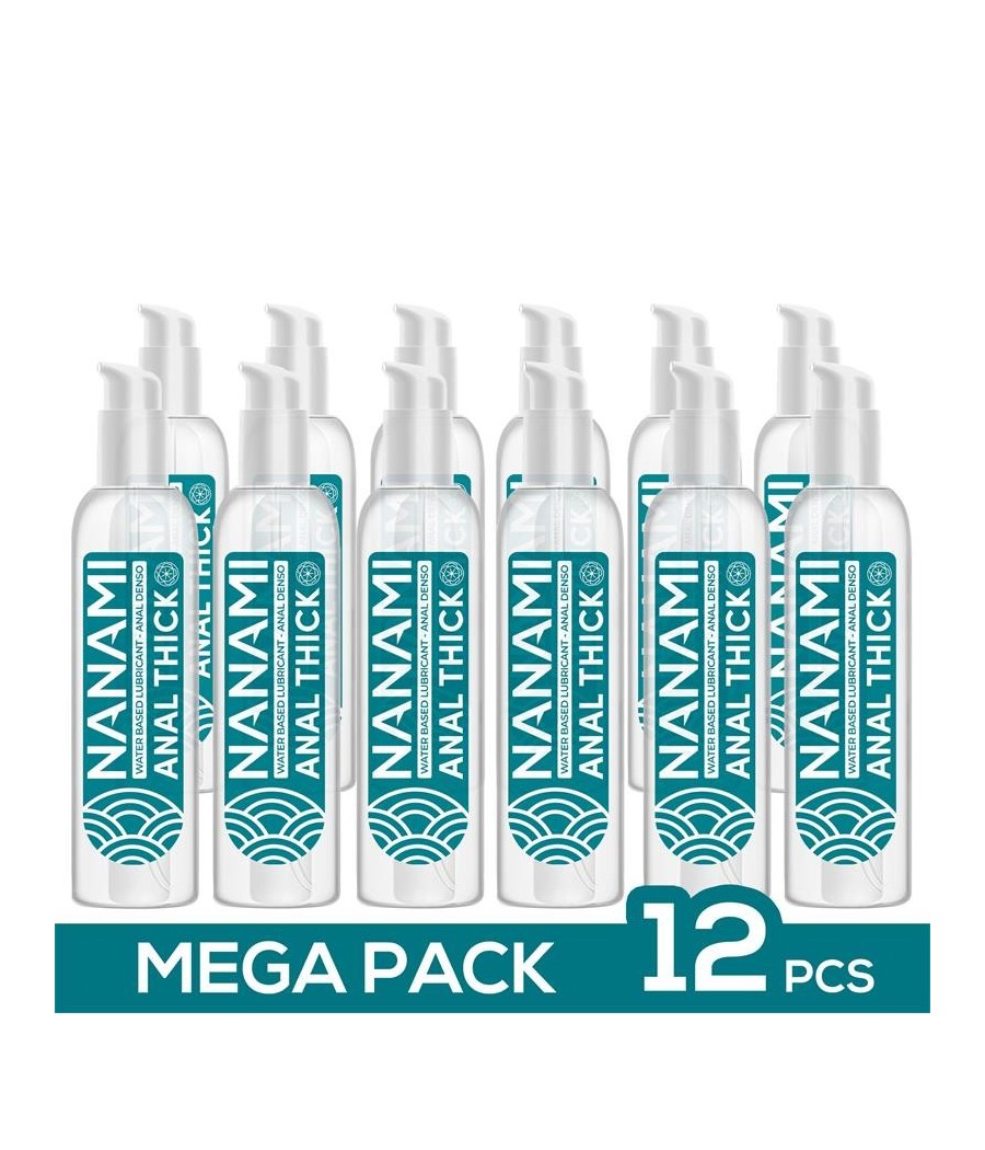 TengoQueProbarlo Pack de 12 Lubricante Anal Base Agua Alta Densidad 150 ml NANAMI  Relajantes Anales
