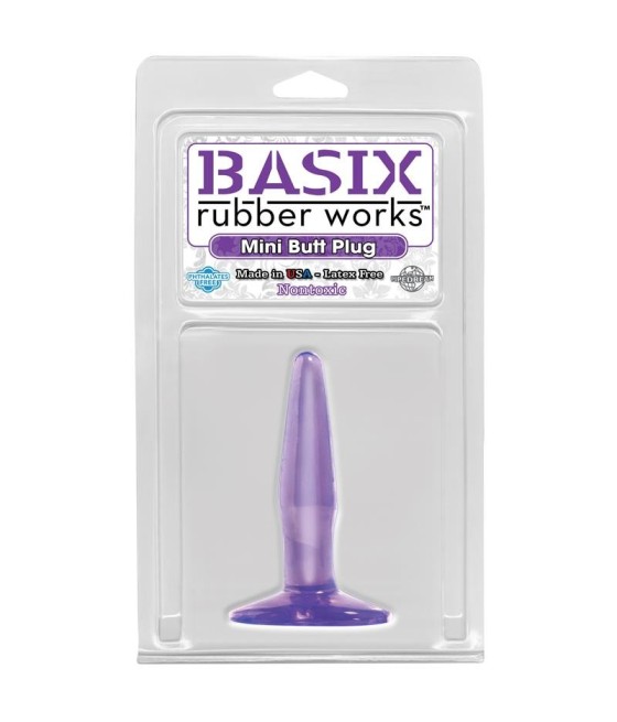 TengoQueProbarlo Basix Rubber Works  Mini Butt Plug - Color P?rpura BASIX RUBBER WORKS  Plugs Eróticos