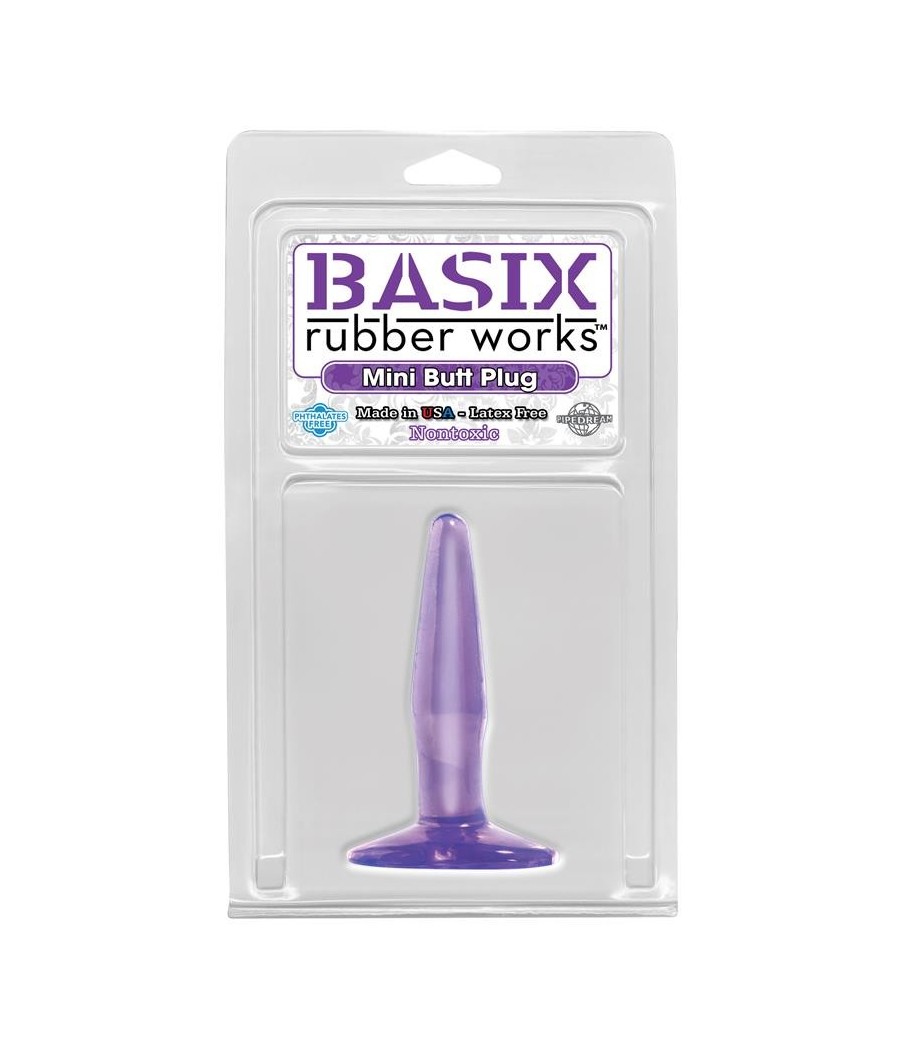 TengoQueProbarlo Basix Rubber Works  Mini Butt Plug - Color P?rpura BASIX RUBBER WORKS  Plugs Eróticos