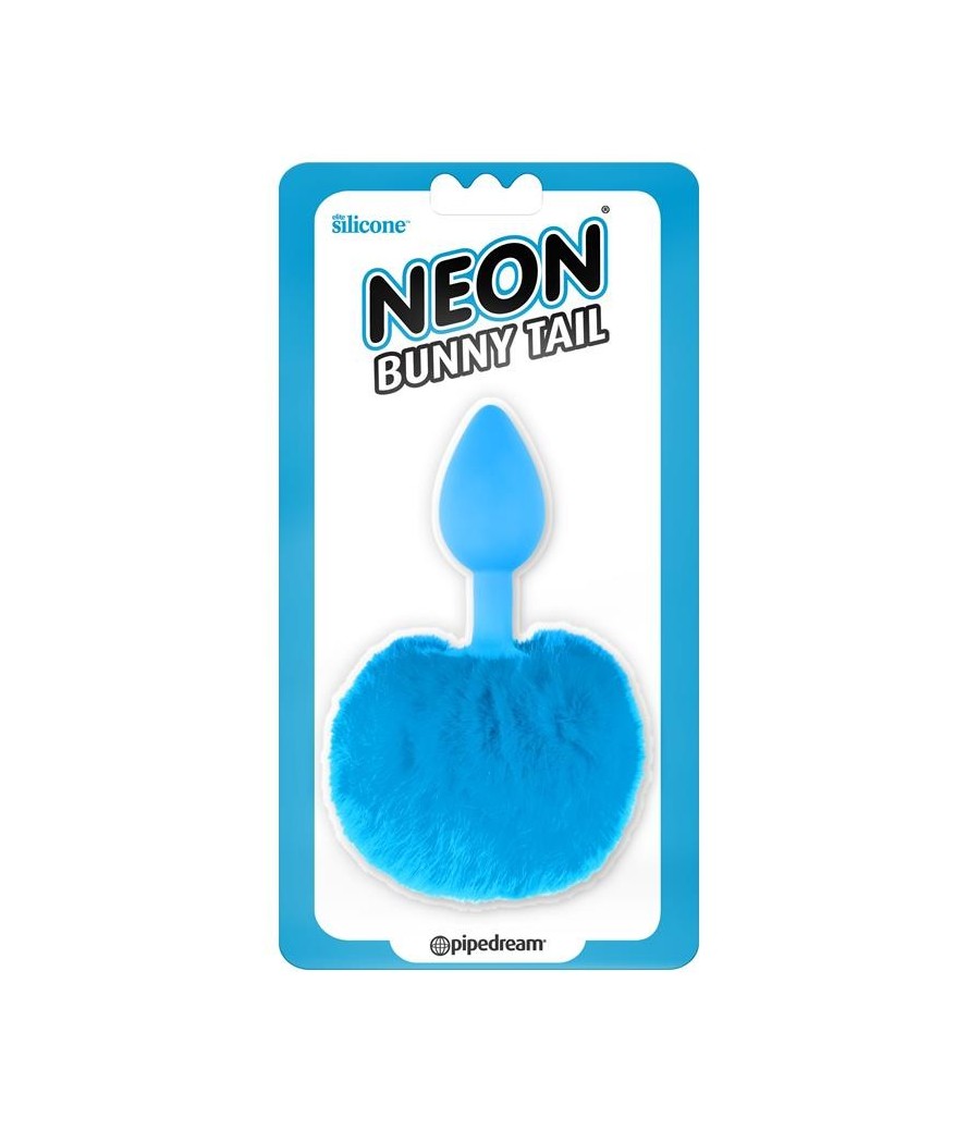 TengoQueProbarlo Neon Plug Anal con Cola Azul NEON  Plugs Eróticos