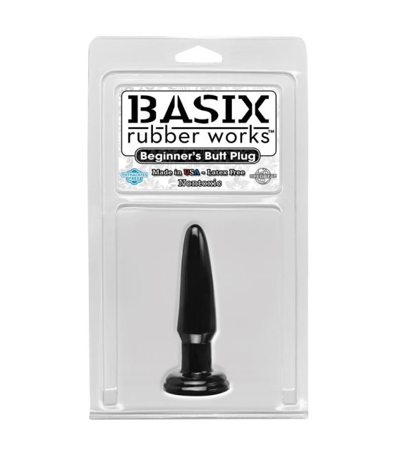 TengoQueProbarlo Basix Rubber Works Butt Plug Principiantes - Color Negro BASIX RUBBER WORKS  Plugs Eróticos