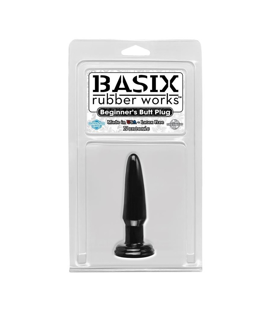 TengoQueProbarlo Basix Rubber Works Butt Plug Principiantes - Color Negro BASIX RUBBER WORKS  Plugs Eróticos