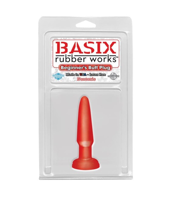 TengoQueProbarlo Basix Rubber Works Butt Plug Principiantes - Color Rojo BASIX RUBBER WORKS  Plugs Eróticos