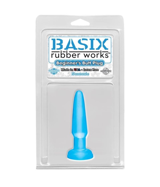 TengoQueProbarlo Basix Rubber Works Butt Plug Principiantes - Color Azul BASIX RUBBER WORKS  Plugs Eróticos