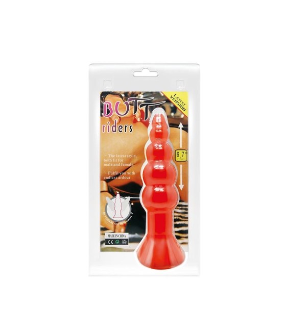 TengoQueProbarlo Baile Plug Anal Forma Bulbosa Color Naranja BAILE  Plugs Eróticos