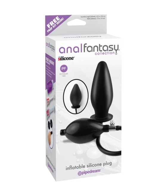 TengoQueProbarlo Plug Anal Inflable - Color Negro ANAL FANTASY COLLECT.  Plugs Eróticos