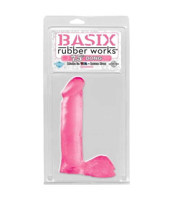 TengoQueProbarlo Basix Rubber Works  19,05 cm Verga - Color Rosa BASIX RUBBER WORKS  Juegos Eróticos Anales
