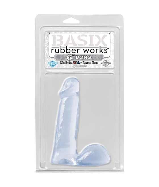 TengoQueProbarlo Basix Rubber Works  19,05 cm Pene Transparente BASIX RUBBER WORKS  Juegos Eróticos Anales