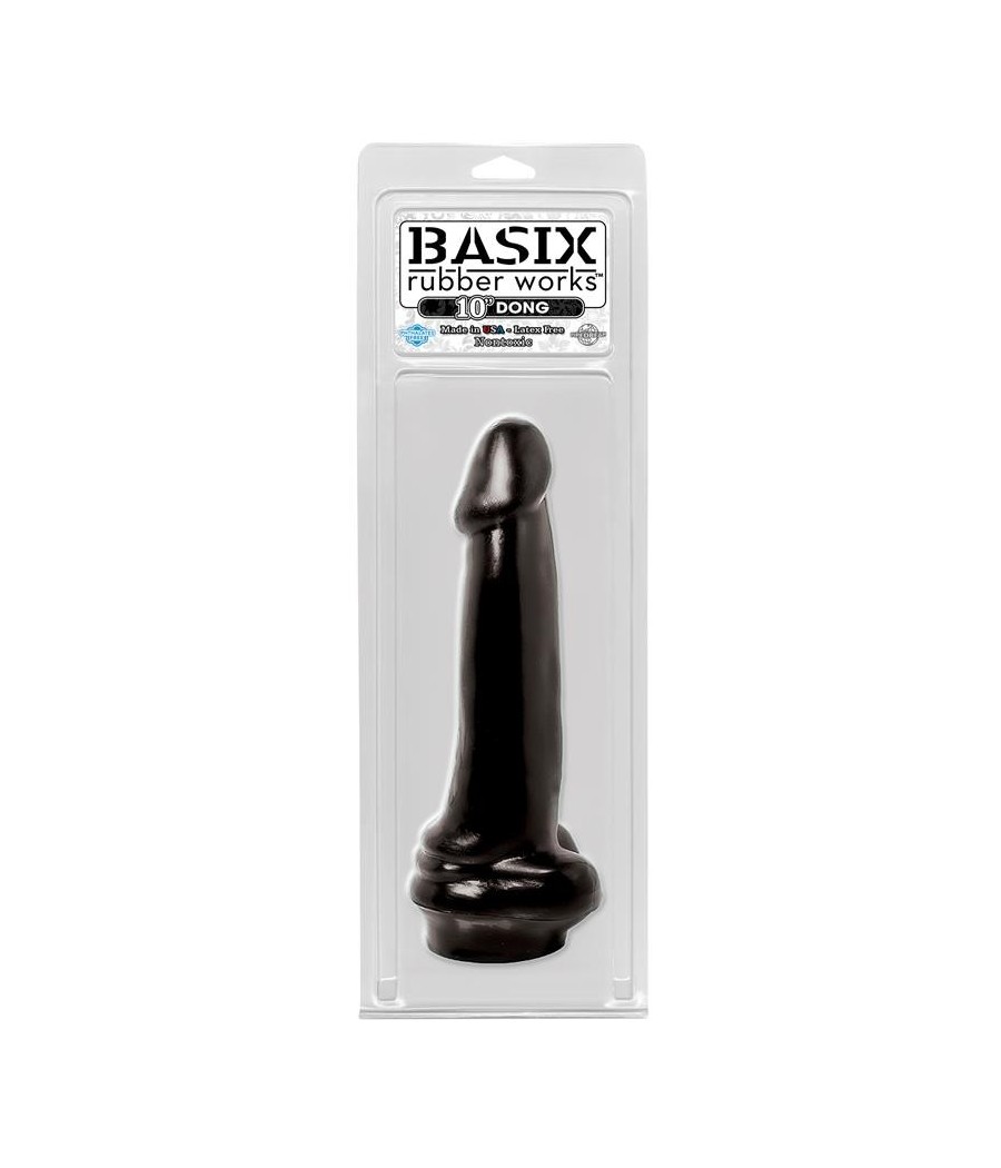 TengoQueProbarlo Basix Rubber Works  25,4 cm Verga - Color Negro BASIX RUBBER WORKS  Juegos Eróticos Anales