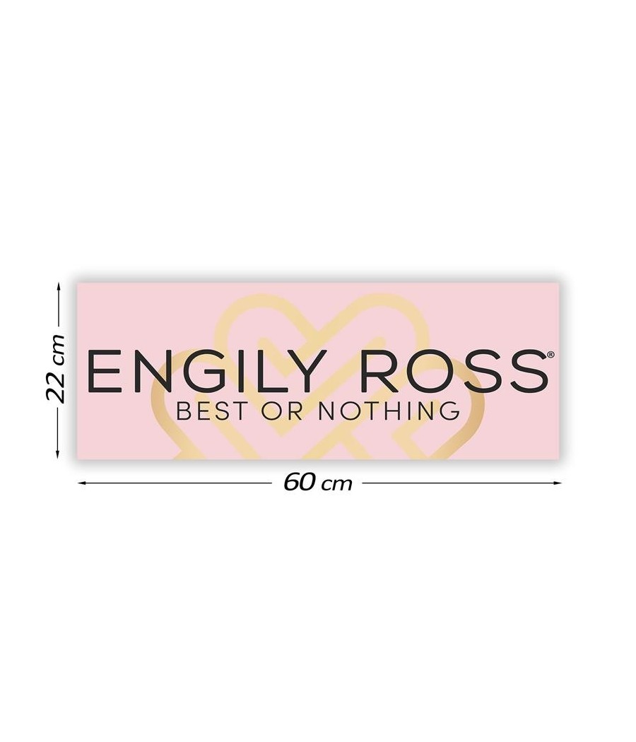 TengoQueProbarlo Cartel Promocional Engily Ross 60 cm x 22 cm ENGILY ROSS  Outlet de Otros Productos