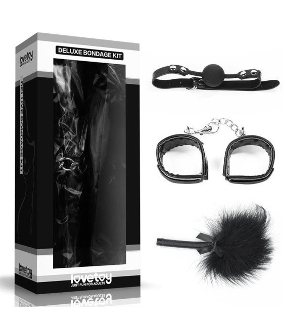 TengoQueProbarlo Kit Bondage Deluxe Negro LOVETOY  Kits BDSM