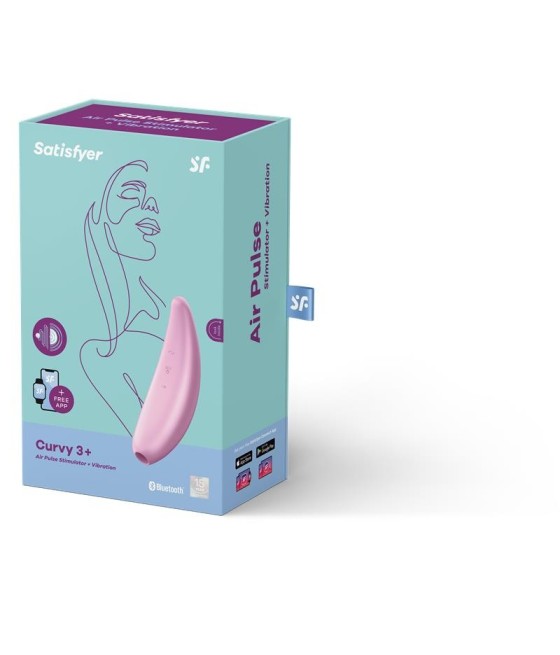 TengoQueProbarlo Estimulador Curvy 3+ Rosa SATISFYER  Estimulador de Clítoris y Succionador