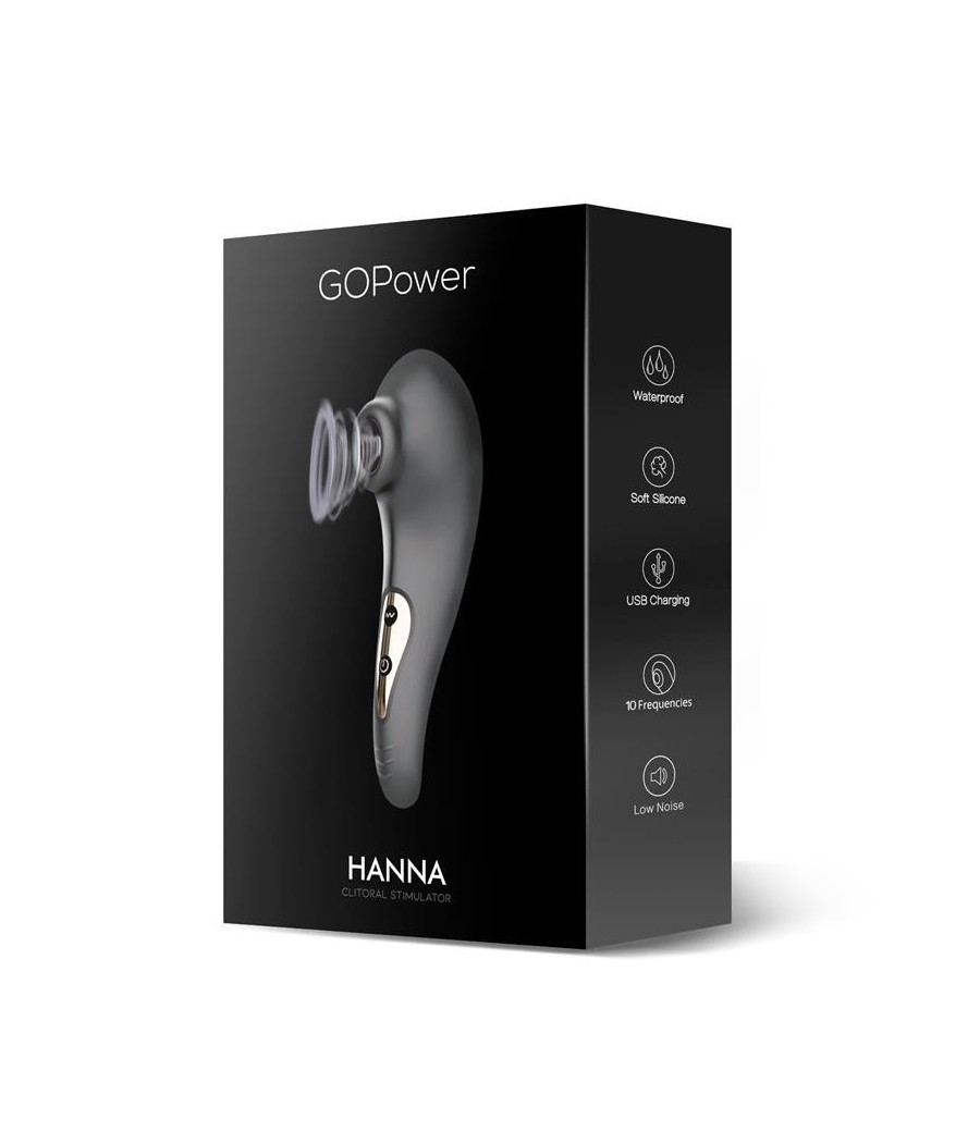 TengoQueProbarlo Hanna Succionador de Clítoris USB Silicona GOPOWER  Estimulador de Clítoris y Succionador