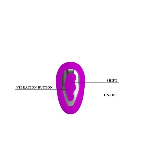 TengoQueProbarlo Pretty Love Vibrador Bowen Color Púrpura PRETTYLOVE  Juguetes Eróticos Acuáticos