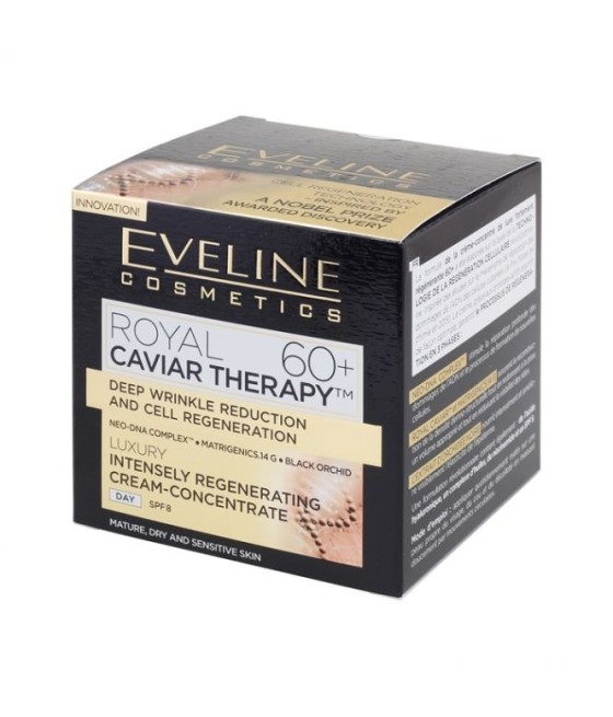 Eveline Royal Caviar Therapy 60+ Luxury Intensely Regenerating Cream-Concentrate.