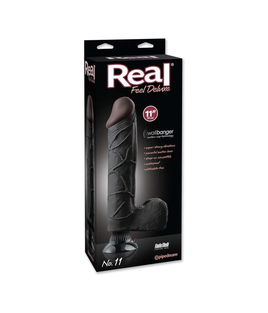 TengoQueProbarlo Real Feel Deluxe N?mero 11 28 cm Negro REAL FEEL DELUXE  Juguetes Eróticos Acuáticos