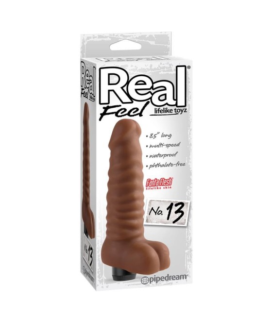 TengoQueProbarlo Real Feel Lifelike Toyz Vibrador No. 13 Marr?n REAL FEEL  Juguetes Eróticos Acuáticos
