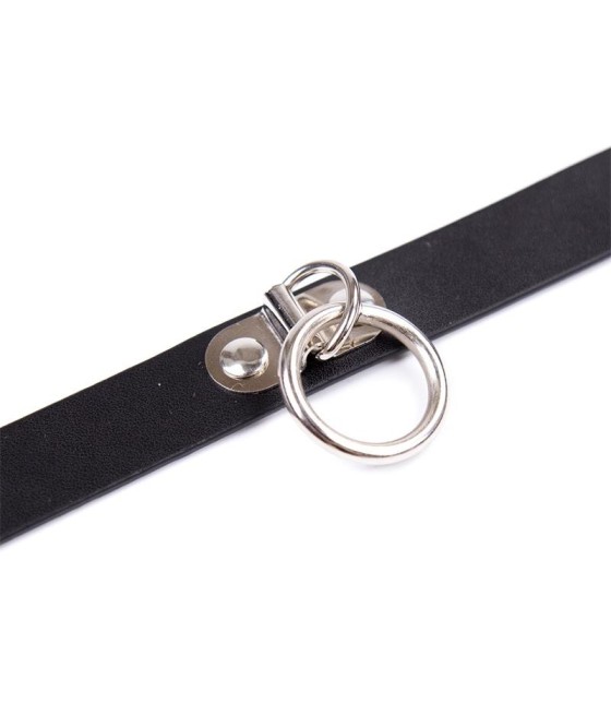 TengoQueProbarlo Collar Ajustable 43 cm Negro LATETOBED BDSM LINE  Joyería Íntima