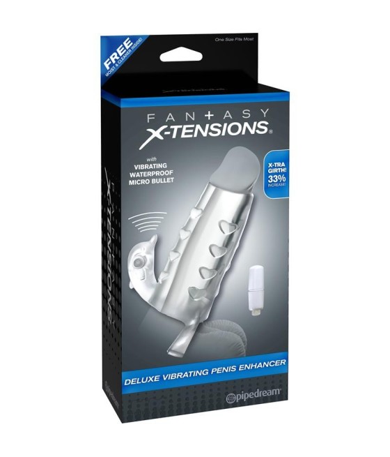 TengoQueProbarlo Fantasy X-tensions  Deluxe Vibrating Penis Enhance FANTASY X-TENSIONS  Extensiones para el Pene