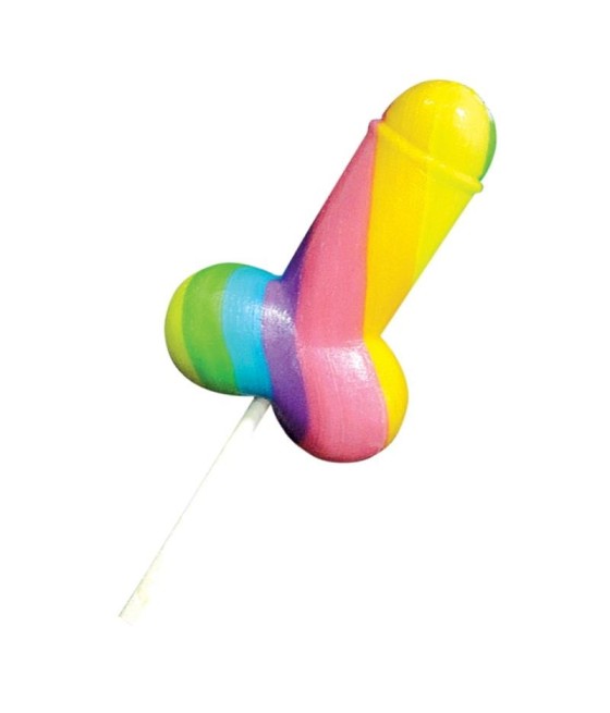 TengoQueProbarlo Piruleta Forma de Pene Multicolor SPENCER & FLEETWOOD  Golosinas Eróticas Divertidas