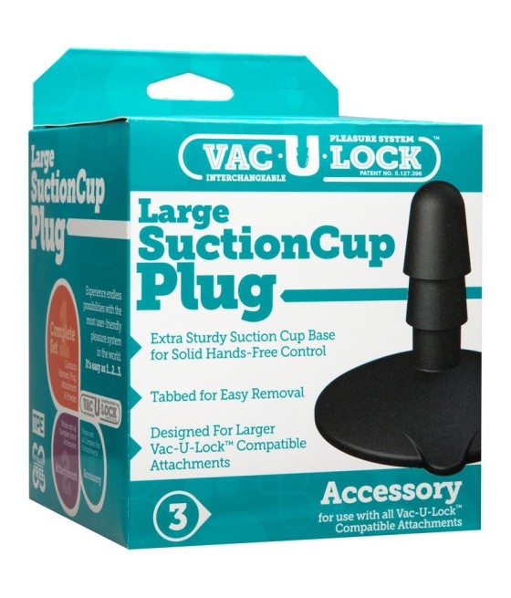 TengoQueProbarlo Plug con Ventosa Grande VAC-U-LOCK  Plugs Eróticos