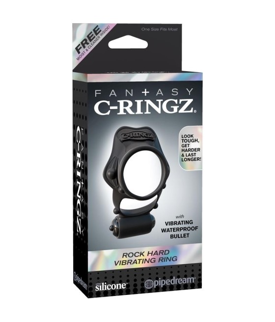 TengoQueProbarlo Fantasy C-Ringz Anillo Vibrador Pesado Negro FANTASY C-RINGZ  Anillos Pene