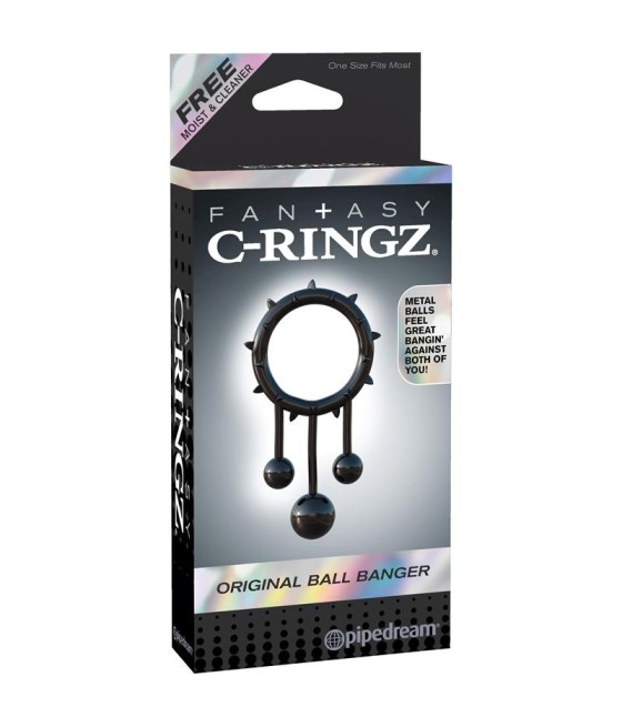 TengoQueProbarlo Fantasy C-Ringz Anillo Ball Banger Original Color Negro FANTASY C-RINGZ  Anillos Pene