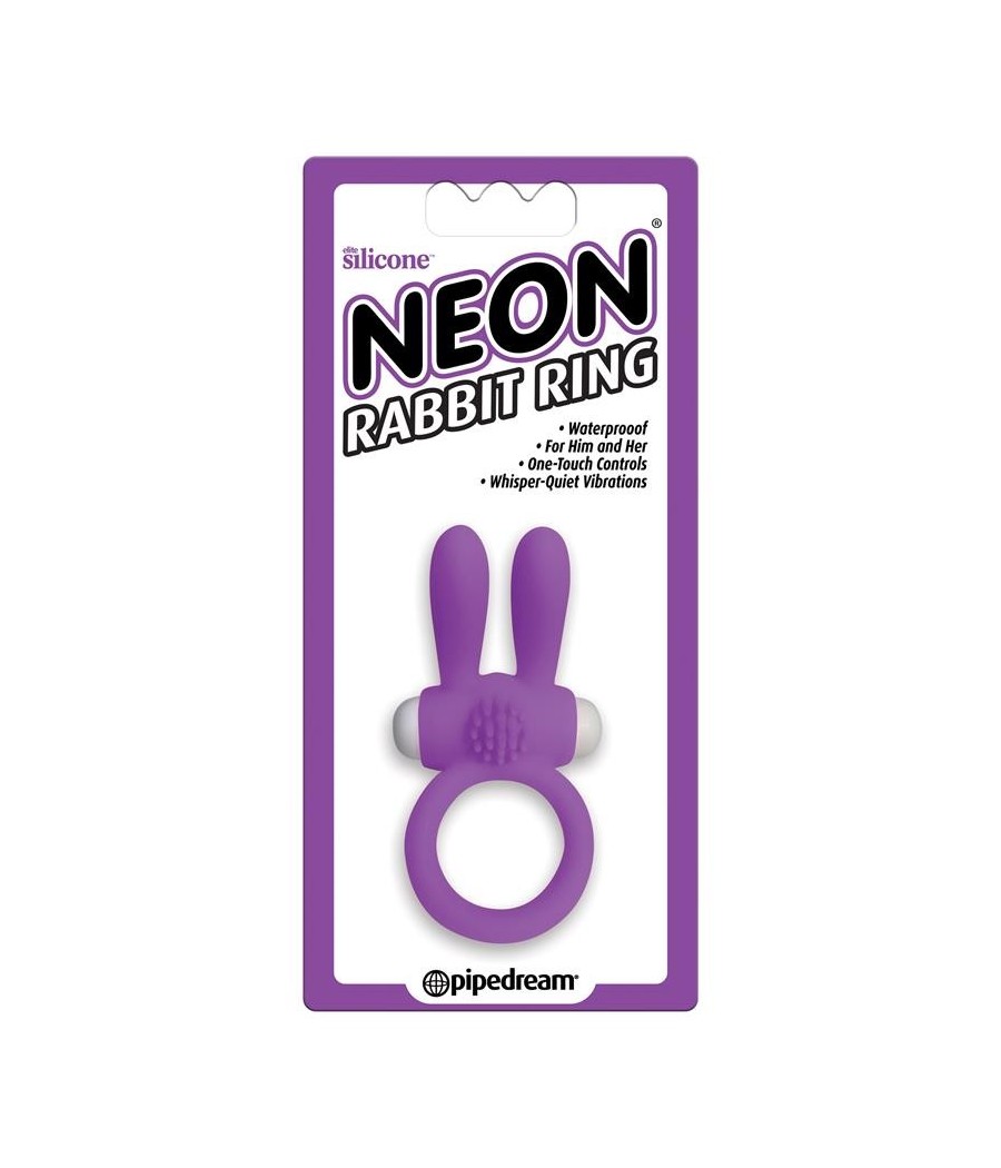 TengoQueProbarlo Neon Anillo Rabbit Color P?rpura NEON  Anillos Pene