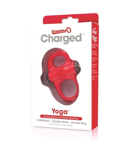TengoQueProbarlo Charged Anillo Vibrador Yoga - Rojo SCREAMINGO  Anillos Pene