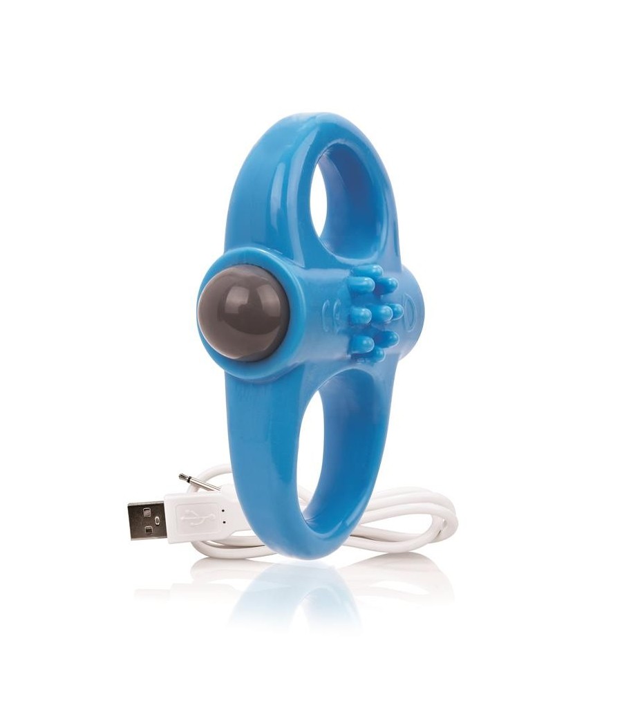 TengoQueProbarlo Charged Anillo Vibrador Yoga - Azul SCREAMINGO  Anillos Pene
