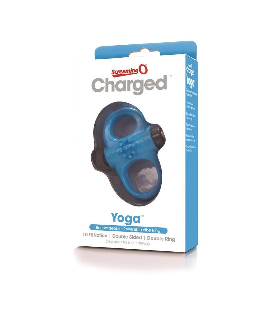 TengoQueProbarlo Charged Anillo Vibrador Yoga - Azul SCREAMINGO  Anillos Pene