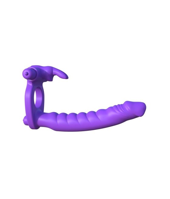 Fantasy C-Ringz Anillo de Silicona de Doble Penetración Rabbit Púrpura