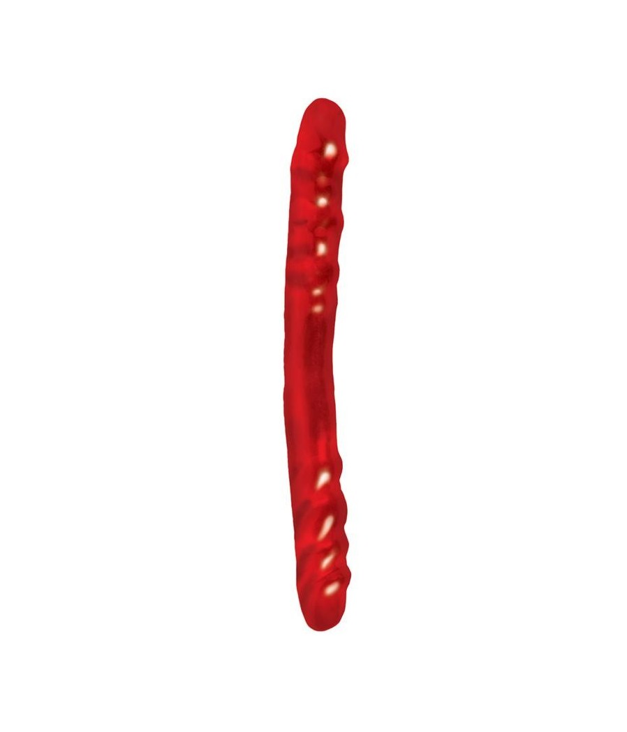 TengoQueProbarlo Dildo Doble Color Rojo 33,7 cm BASIX RUBBER WORKS  Penes Realísticos