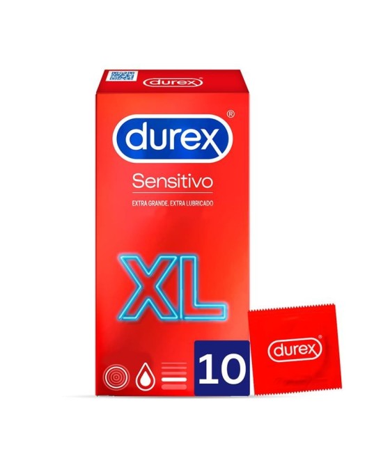 TengoQueProbarlo Preservativos Sentitivo XL 10 Unidades DUREX  Anticonceptivos y Preservativos Talla XXL