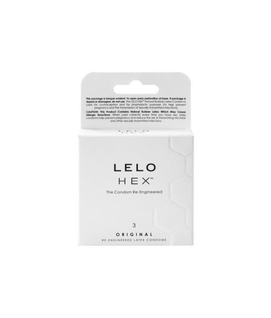 TengoQueProbarlo HEX ORIGINAL Preservativos 3 Pack LELO  Anticonceptivos y Preservativos Naturales