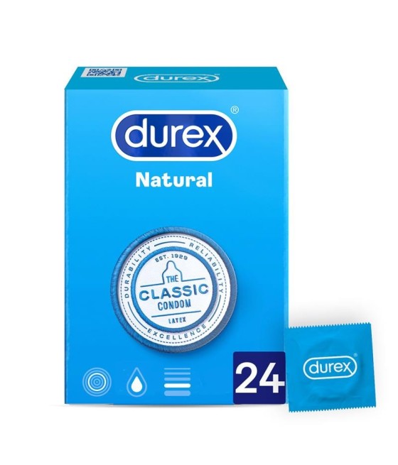 TengoQueProbarlo Preservativos Natural Plus 24 Unidades DUREX  Anticonceptivos y Preservativos Naturales
