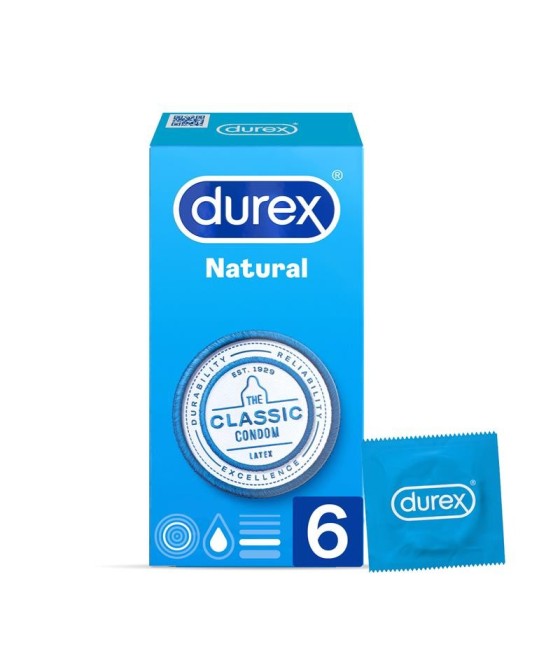TengoQueProbarlo Preservativos Natural Plus 6 Unidades DUREX  Anticonceptivos y Preservativos Naturales