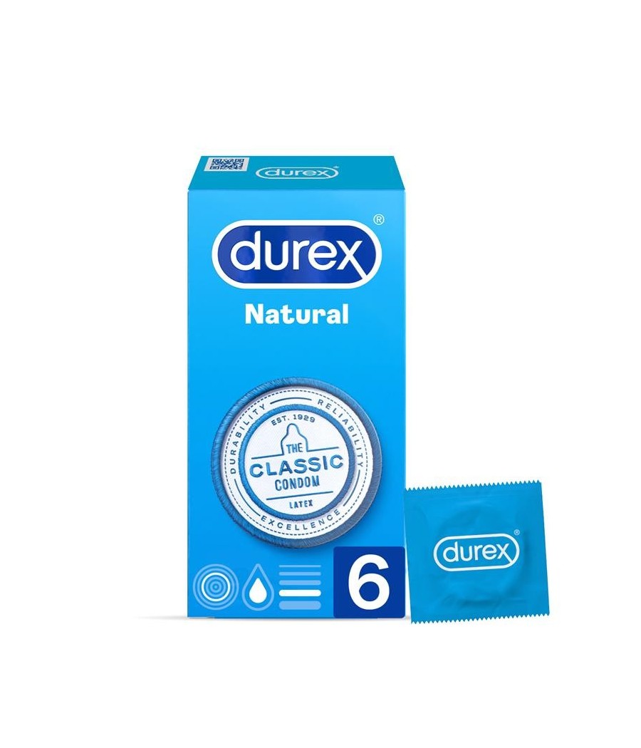TengoQueProbarlo Preservativos Natural Plus 6 Unidades DUREX  Anticonceptivos y Preservativos Naturales