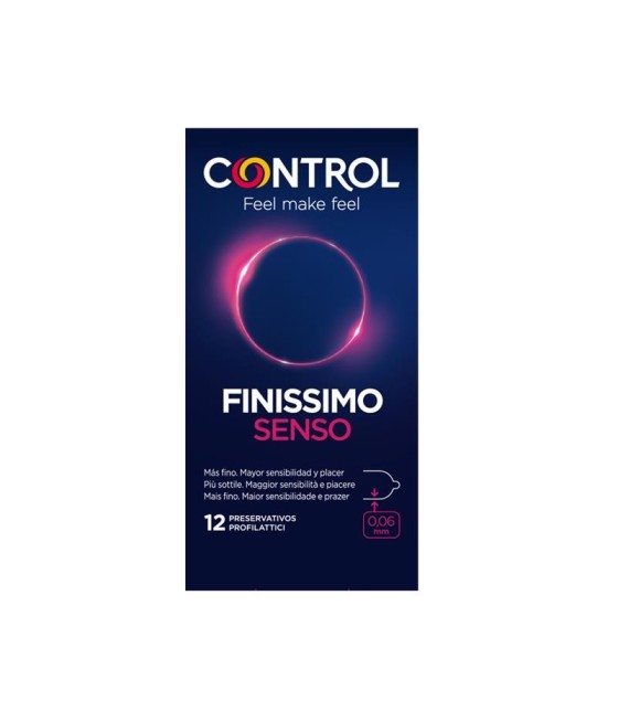 TengoQueProbarlo Finissimo Senso 12 Unidades CONTROL  Anticonceptivos y Preservativos Especiales